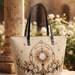Eucharistic Adoration - Leather Tote Bag