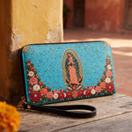 Our Lady of Guadalupe - Turquesa - Leather Wallet