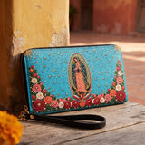 Our Lady of Guadalupe - Turquesa - Leather Wallet