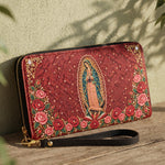 Our Lady of Guadalupe - Rosa - Leather Wallet