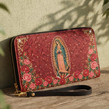 Our Lady of Guadalupe - Rosa - Leather Wallet