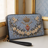 Crowned Immaculate Heart - Leather Wallet