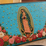 Our Lady of Guadalupe - Turquesa - Leather Wallet