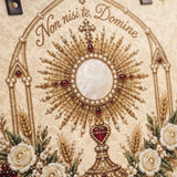 Eucharistic Adoration - Leather Tote Bag
