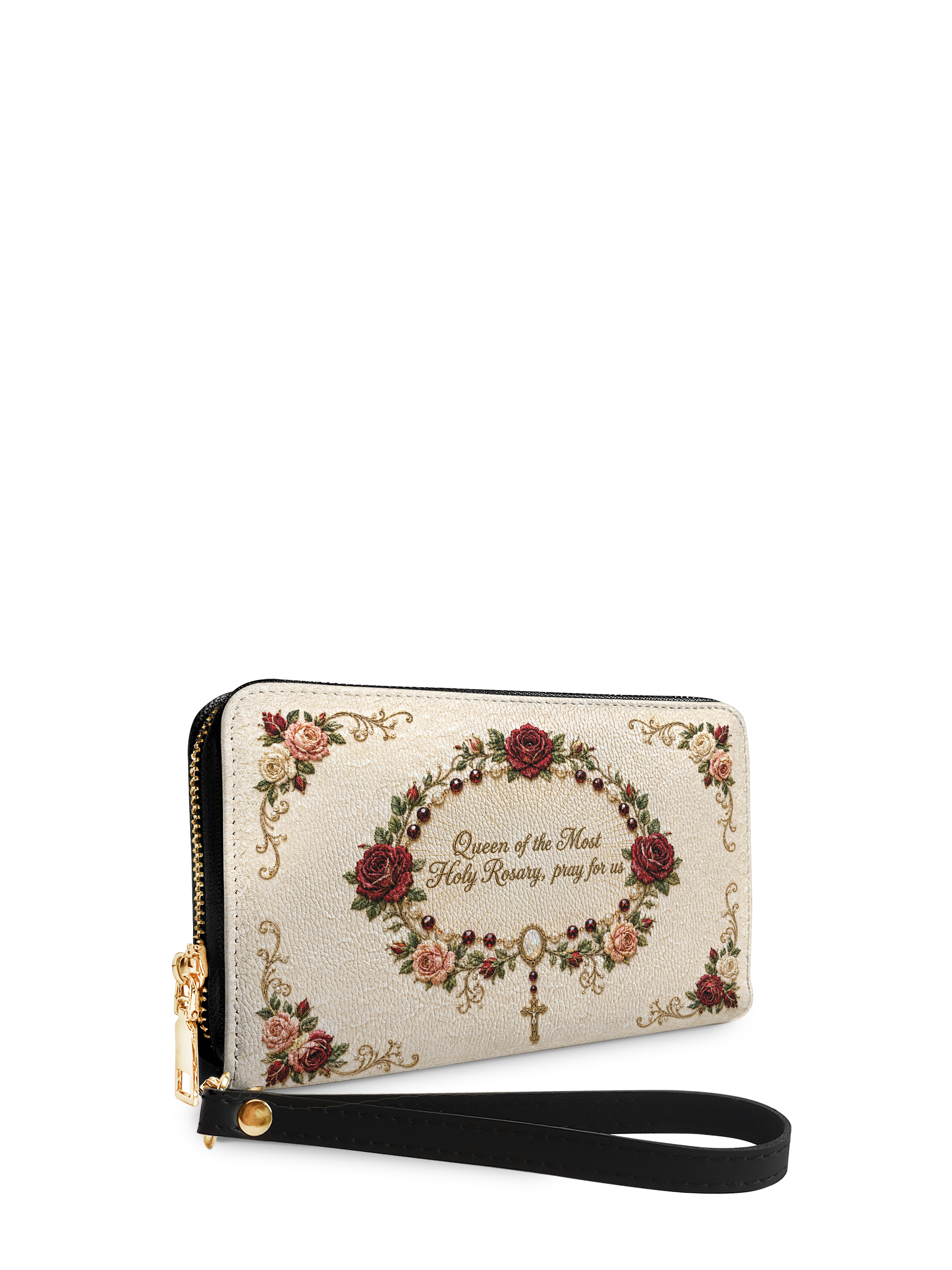 Our Lady of the Rosary - Leather Wallet