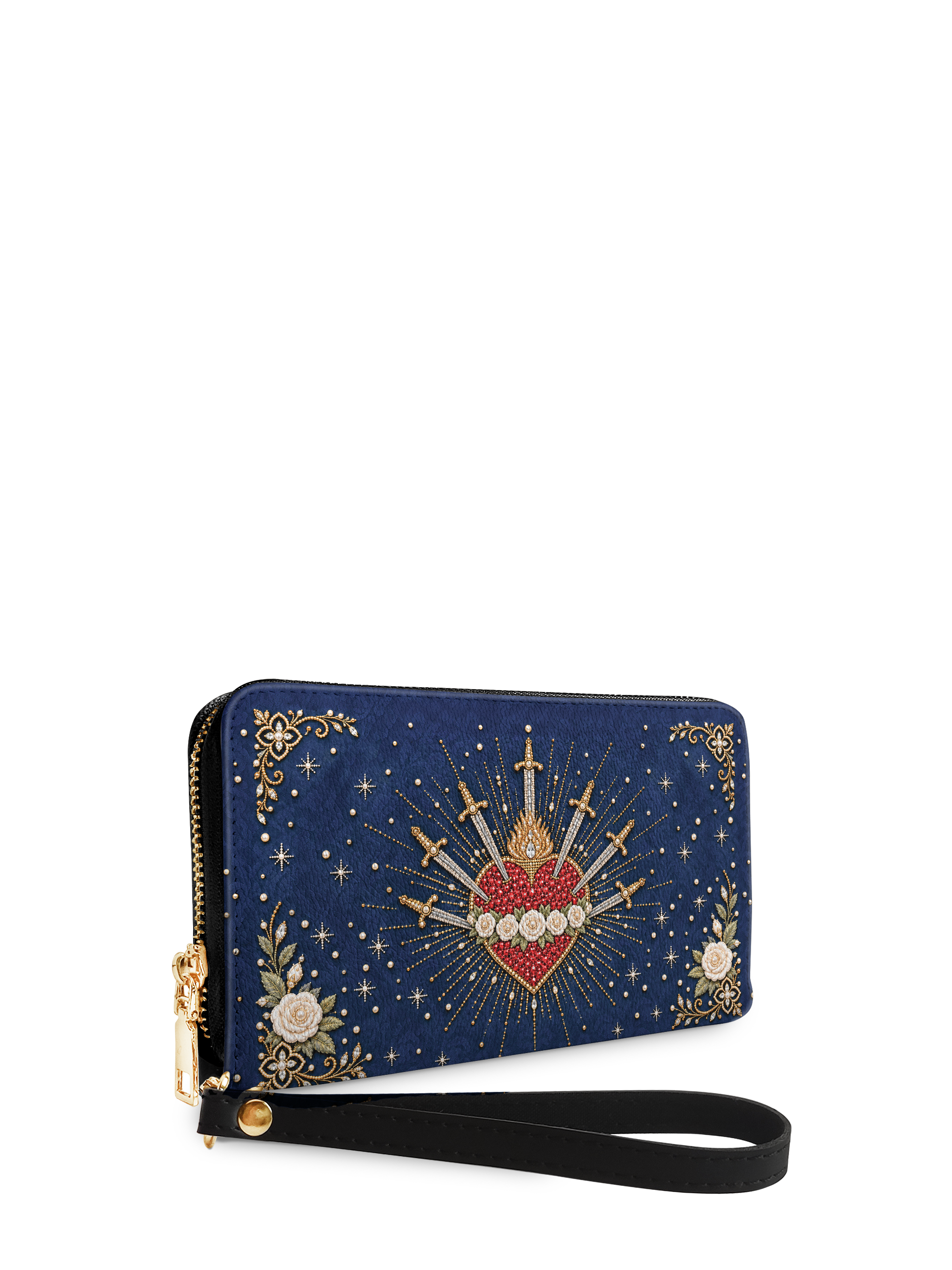 Seven Sorrows Heart - Leather Wallet