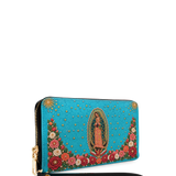 Our Lady of Guadalupe - Turquesa - Leather Wallet