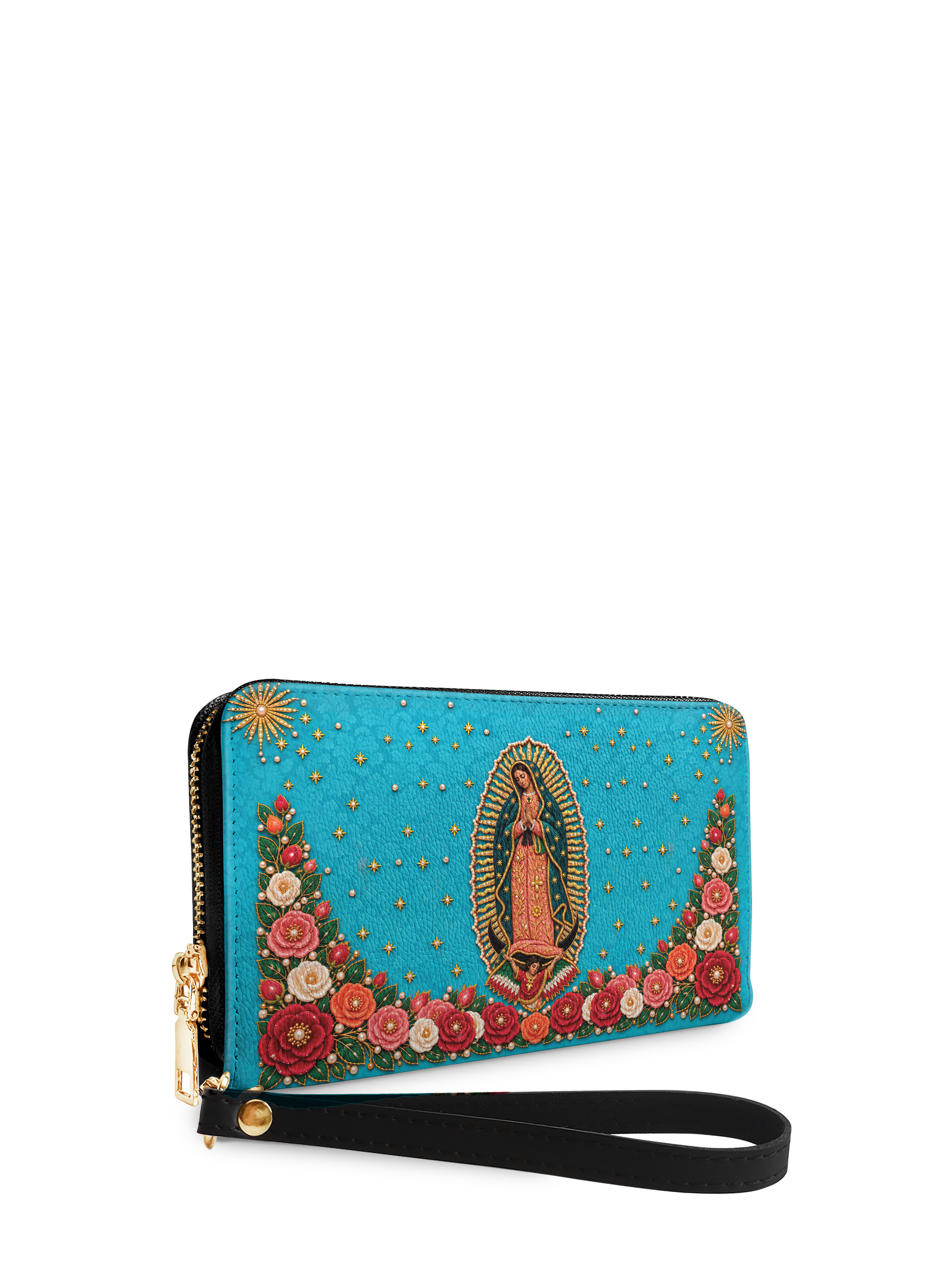 Our Lady of Guadalupe - Turquesa - Leather Wallet