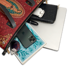 Our Lady of Guadalupe - Rosa - Leather Tote Bag