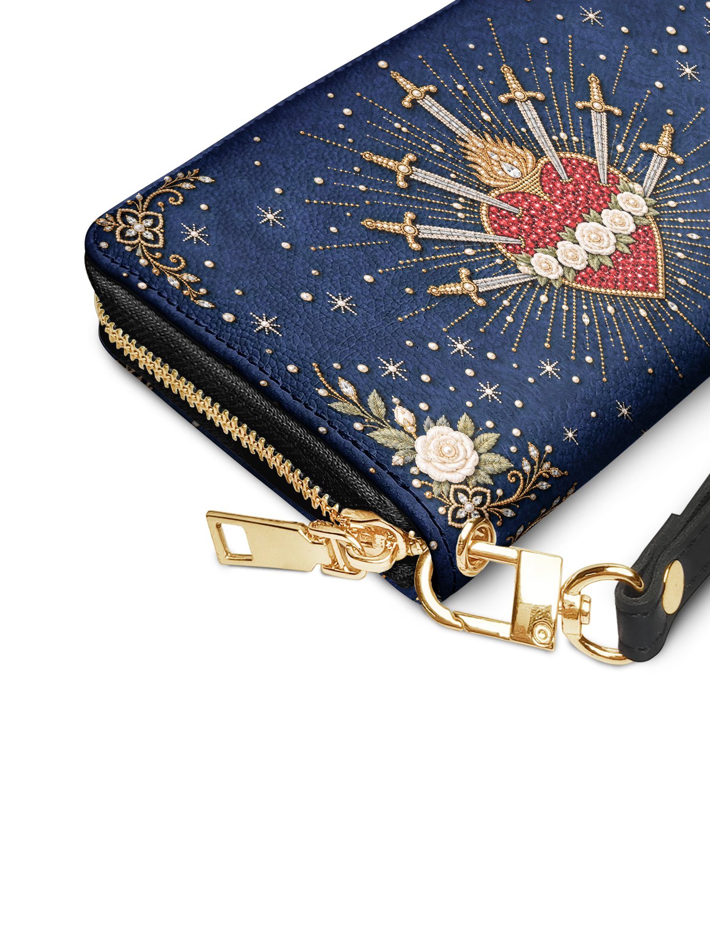 Seven Sorrows Heart - Leather Wallet