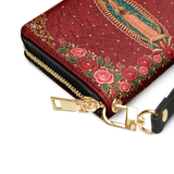 Our Lady of Guadalupe - Rosa - Leather Wallet