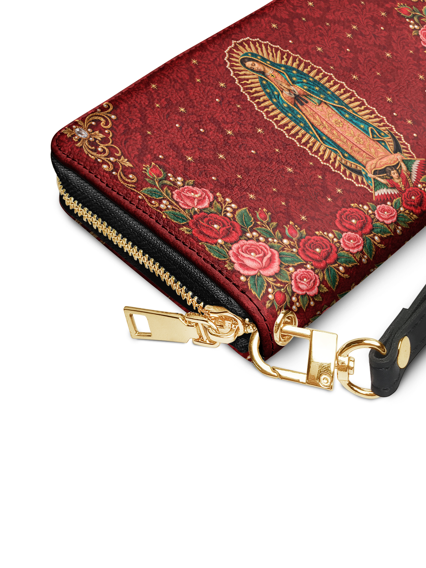 Our Lady of Guadalupe - Rosa - Leather Wallet