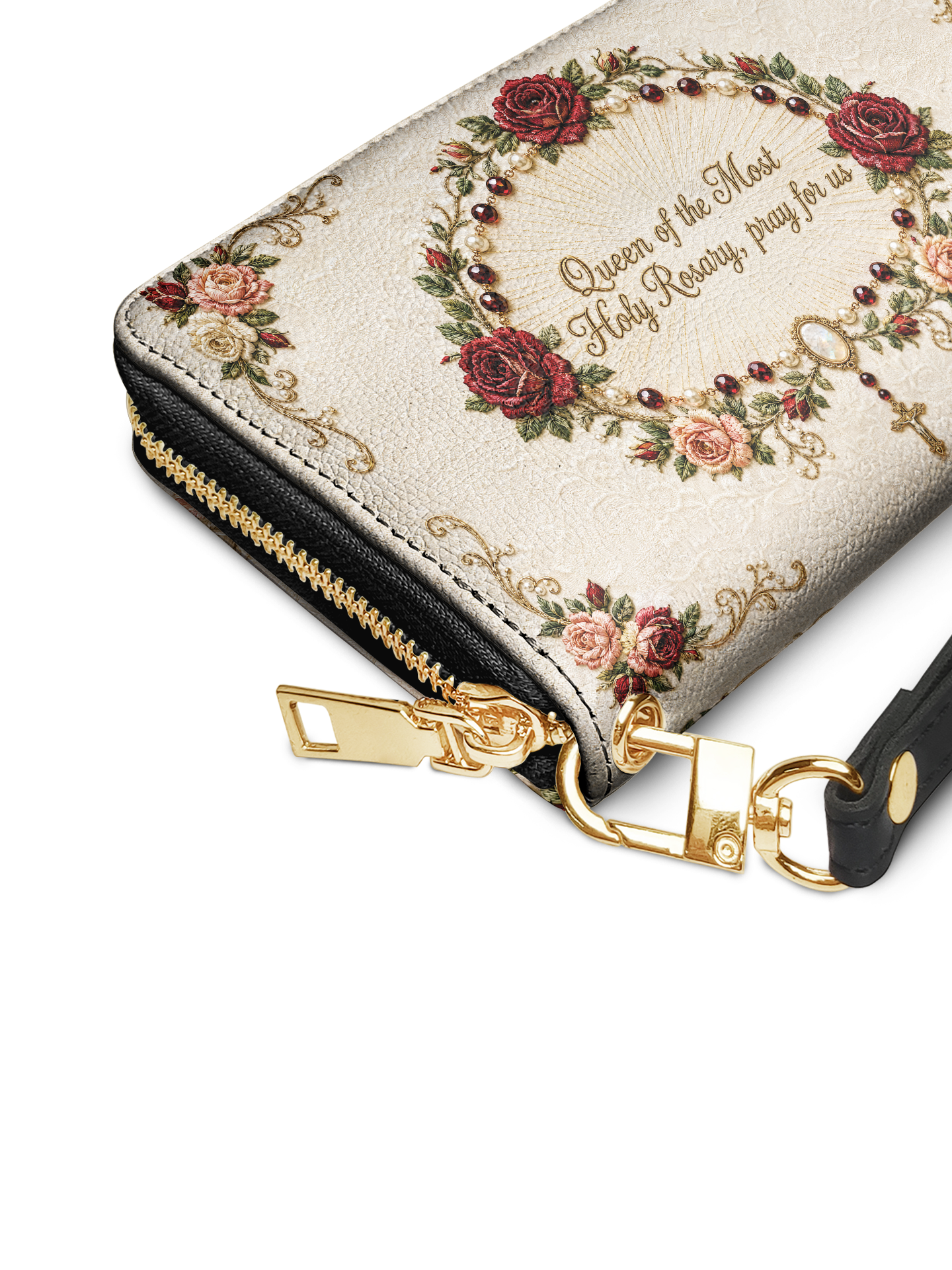 Our Lady of the Rosary - Leather Wallet