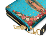 Our Lady of Guadalupe - Turquesa - Leather Wallet