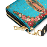 Our Lady of Guadalupe - Turquesa - Leather Wallet