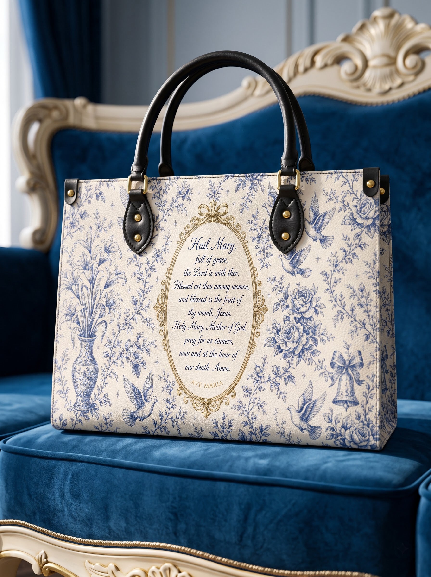 Hail Mary Brown Interior - Deluxe Leather Handbag