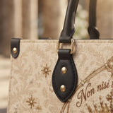 Eucharistic Adoration Brown Interior - Deluxe Leather Handbag