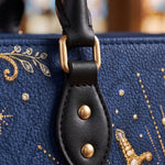 Seven Sorrows Heart Blue Interior - Deluxe Leather Handbag
