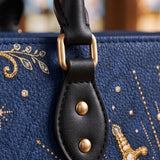 Seven Sorrows Heart Blue Interior - Deluxe Leather Handbag