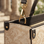 Eucharistic Adoration Brown Interior - Deluxe Leather Handbag
