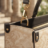 Eucharistic Adoration Brown Interior - Deluxe Leather Handbag