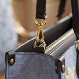 Crowned Immaculate Heart Brown Interior - Deluxe Leather Handbag