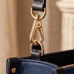 Miraculous Medal Blue Interior - Deluxe Leather Handbag