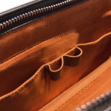 Our Lady of the Rosary Brown Interior - Deluxe Leather Handbag