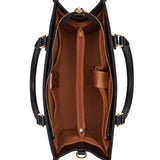 Our Lady of Guadalupe Turquesa Brown Interior - Deluxe Leather Handbag