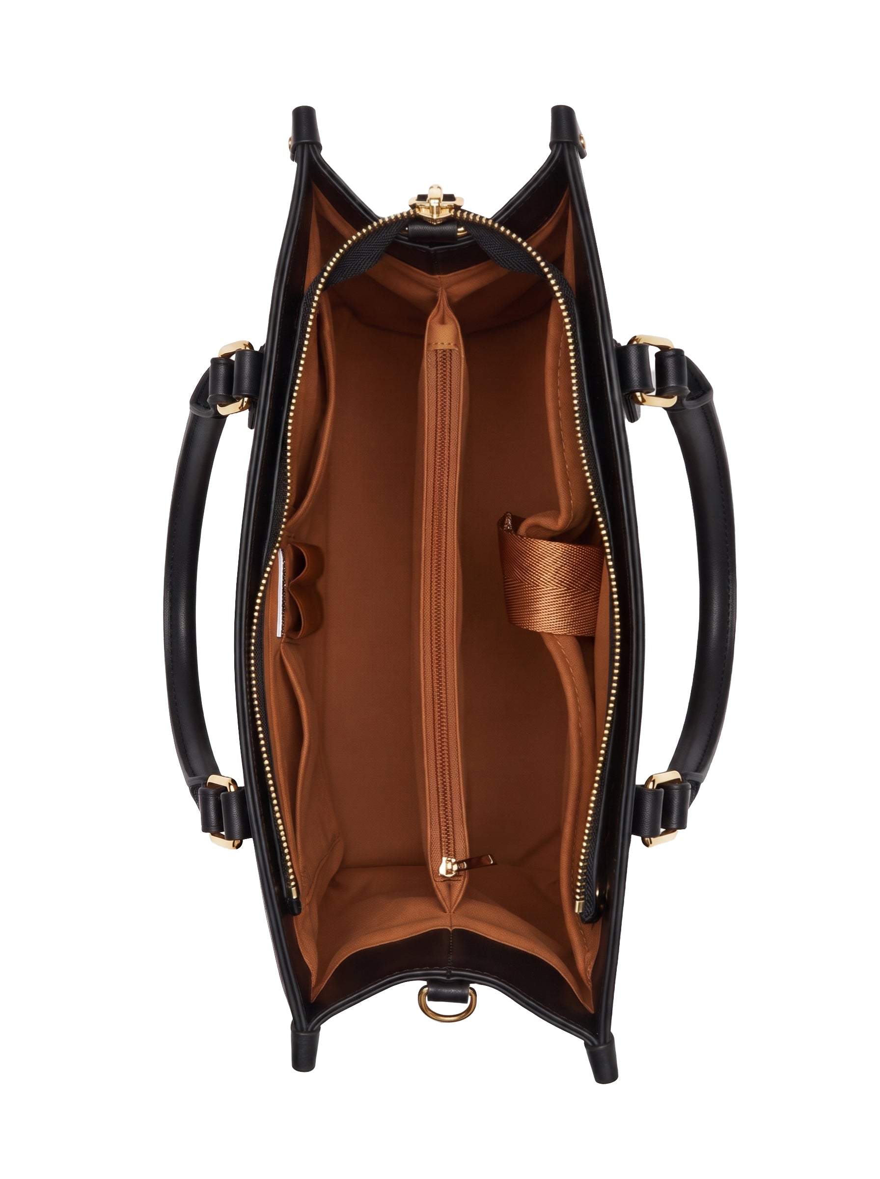 Our Lady of Guadalupe Turquesa Brown Interior - Deluxe Leather Handbag