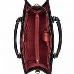Our Lady of Guadalupe Rosa Brown Interior - Deluxe Leather Handbag