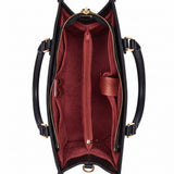 Our Lady of Guadalupe Rosa Brown Interior - Deluxe Leather Handbag
