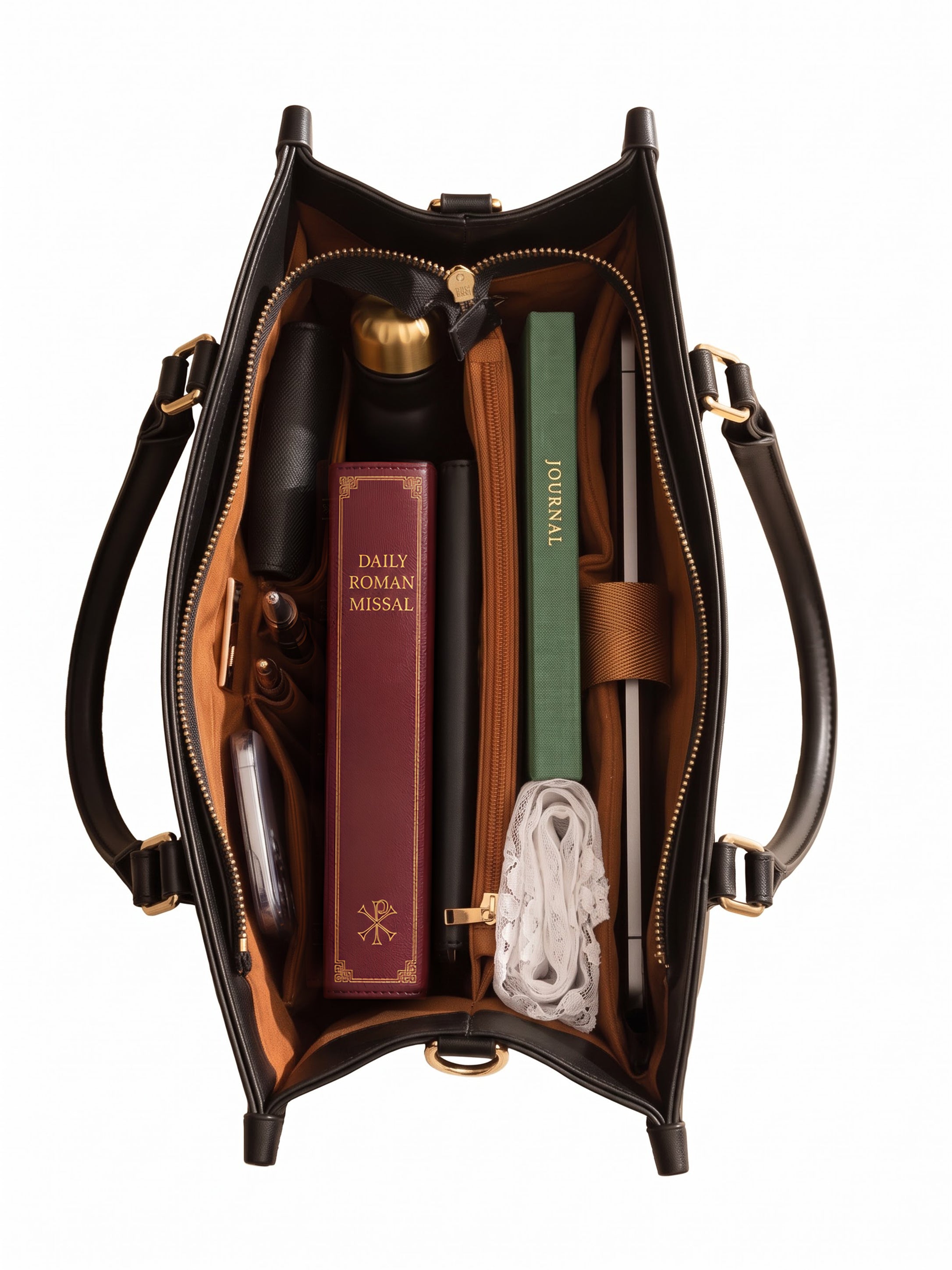 Hail Mary Brown Interior - Deluxe Leather Handbag