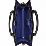 Seven Sorrows Heart Blue Interior - Deluxe Leather Handbag