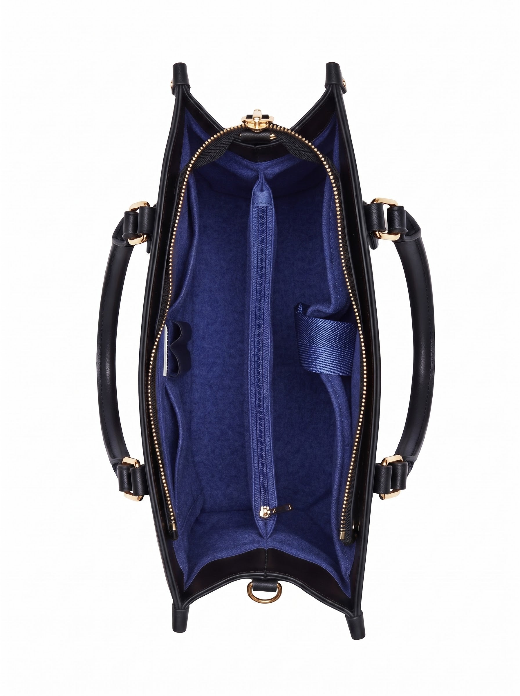 Miraculous Medal Blue Interior - Deluxe Leather Handbag