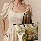 "Famoria" Leather Tote Bag