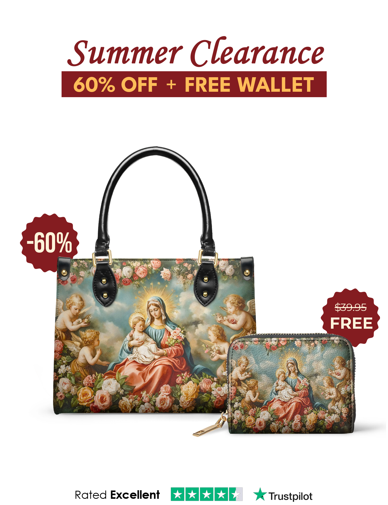"Rosaria" Small Leather Handbag Offer