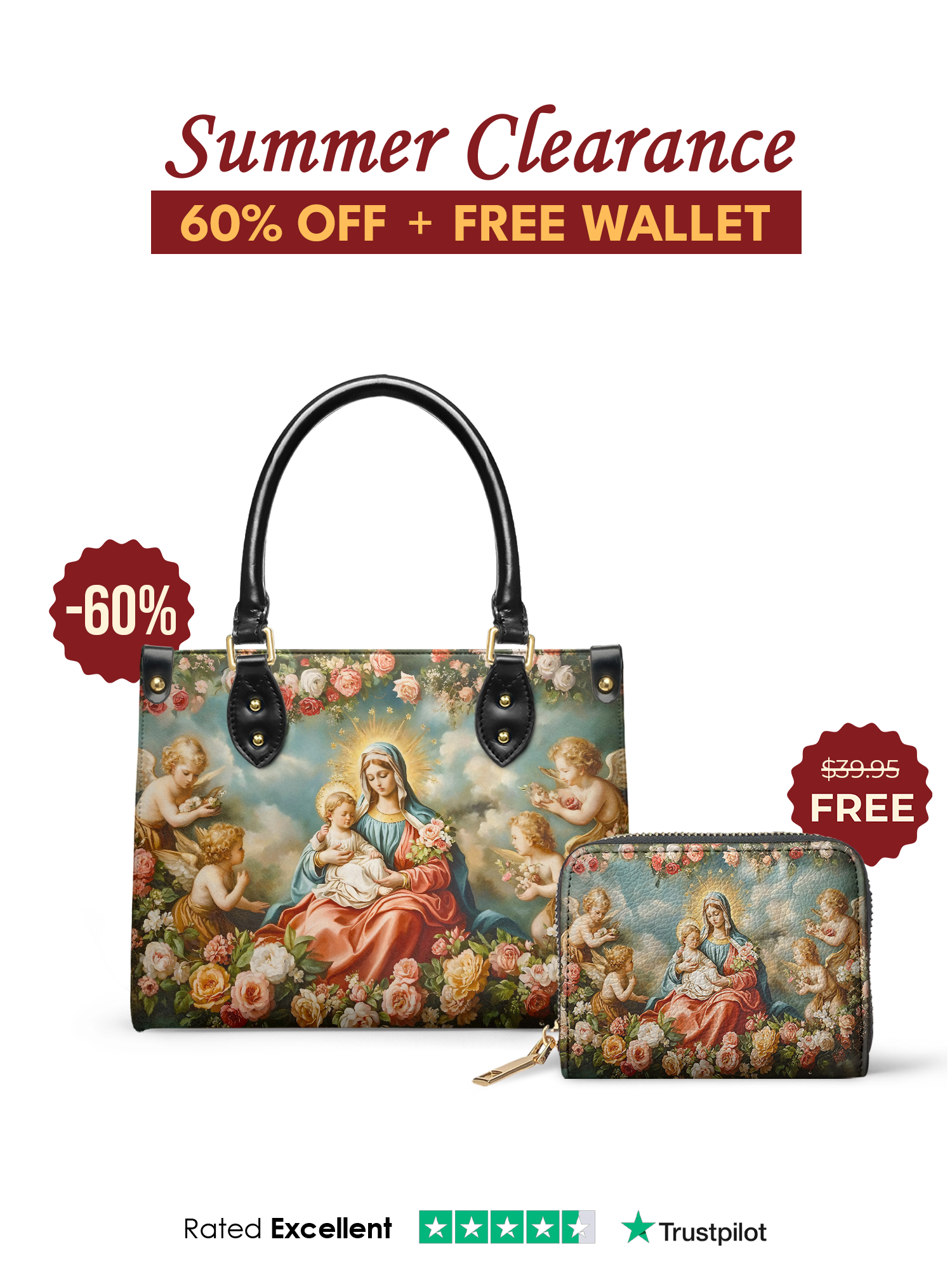 "Rosaria" Small Leather Handbag Offer